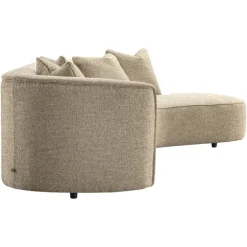 Richmond Interiors Bank Romero zand tweed ottoman rechts