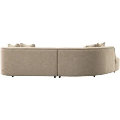 Richmond Interiors Bank Romero zand tweed ottoman links