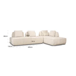 Richmond Interiors Bank Tudor naturel boldweave 2,5-zits movable backrest