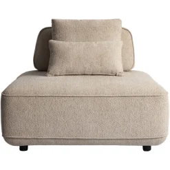 Richmond Interiors Bank Tudor naturel boldweave 1-zits verschuifbare rugleuning backrest