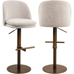 Richmond Interiors Barstoel Vesper mocca fancy draaibaar