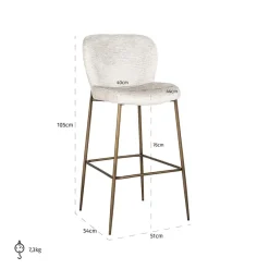 Richmond Interiors Barstoel Darby Fusion cream 02