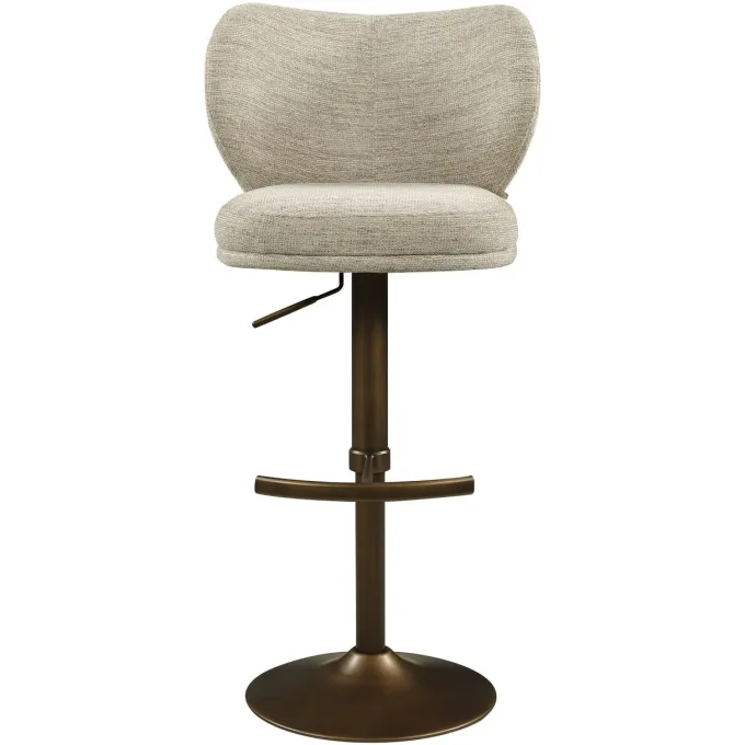 Richmond Interiors Barstoel Amely naturel softweave draaistoel