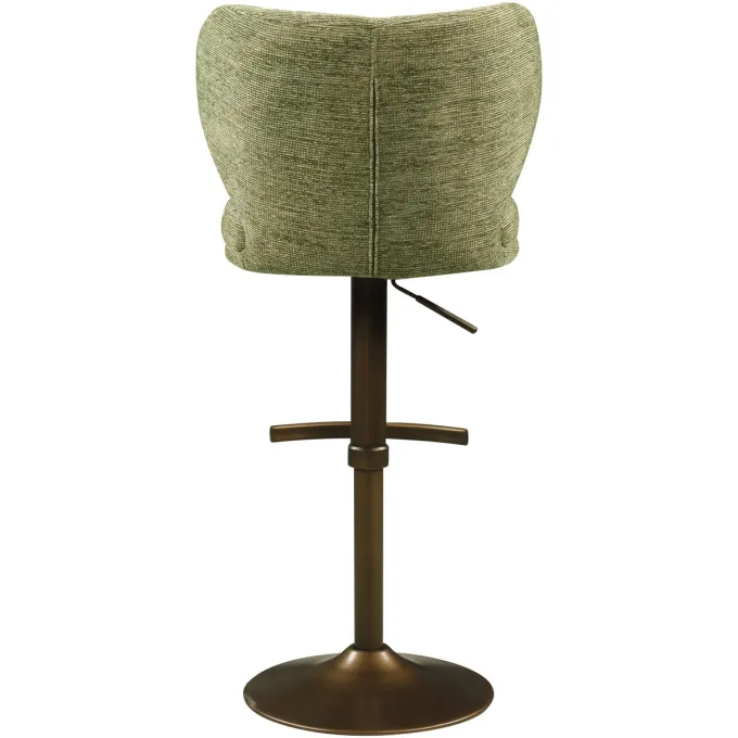 Richmond Interiors Barstoel Amely pistache softweave draaistoel