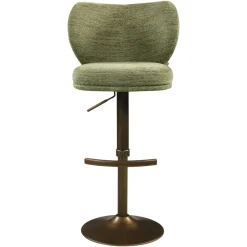 Richmond Interiors Barstoel Amely pistache softweave draaistoel
