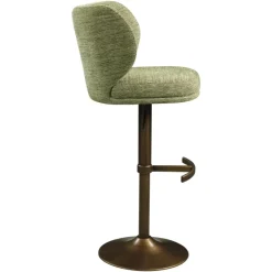 Richmond Interiors Barstoel Amely pistache softweave draaistoel