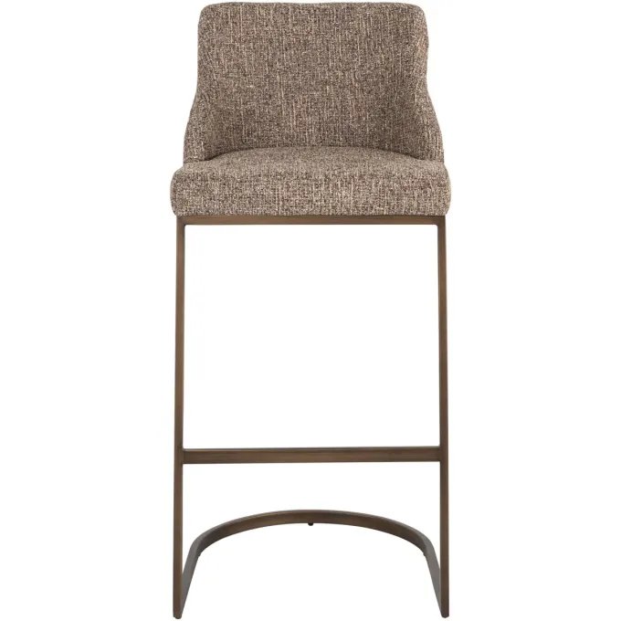 Richmond Interiors Barstoel Bolton brown tweed (Set of 2)