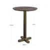Richmond Interiors Bartafel Revelin dark brown 80Ø