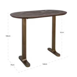 Richmond Interiors Bartafel Revelin dark brown