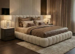 Richmond Interiors Bed Cupidon creme fancy 180x210 (matrasmaat (excl.)) met opbergruimte