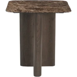 Richmond Interiors Bijzettafel Castello Smoked charchoal marble top