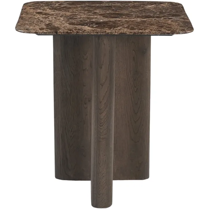 Richmond Interiors Bijzettafel Castello Smoked charchoal marble top
