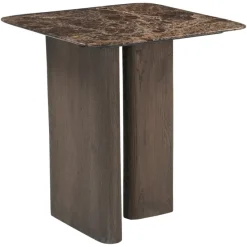 Richmond Interiors Bijzettafel Castello Smoked charchoal marble top