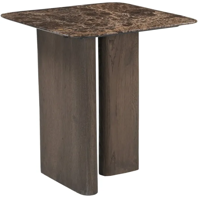 Richmond Interiors Bijzettafel Castello Smoked charchoal marble top