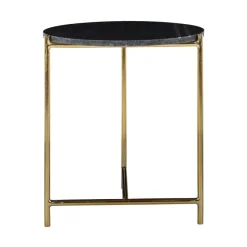 Richmond Interiors Bijzettafel Paige met marmeren top zwart - Richmond Interiors