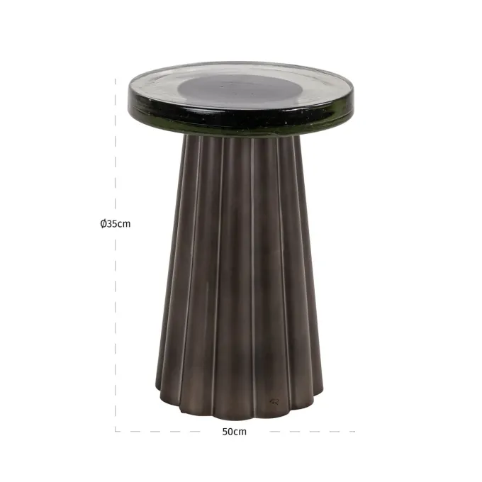 Richmond Interiors Bijzettafel Barwick antiek brons
