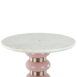 Richmond Interiors Bijzettafel Villeray roze Ø 40 cm