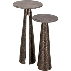 Richmond Interiors Bijzettafel Eldora brons 25Ø