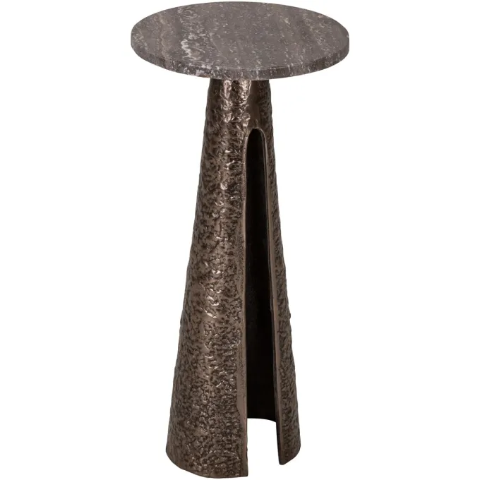 Richmond Interiors Bijzettafel Eldora brons 25Ø