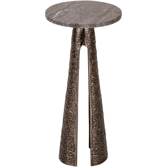 Richmond Interiors Bijzettafel Eldora brons 25Ø