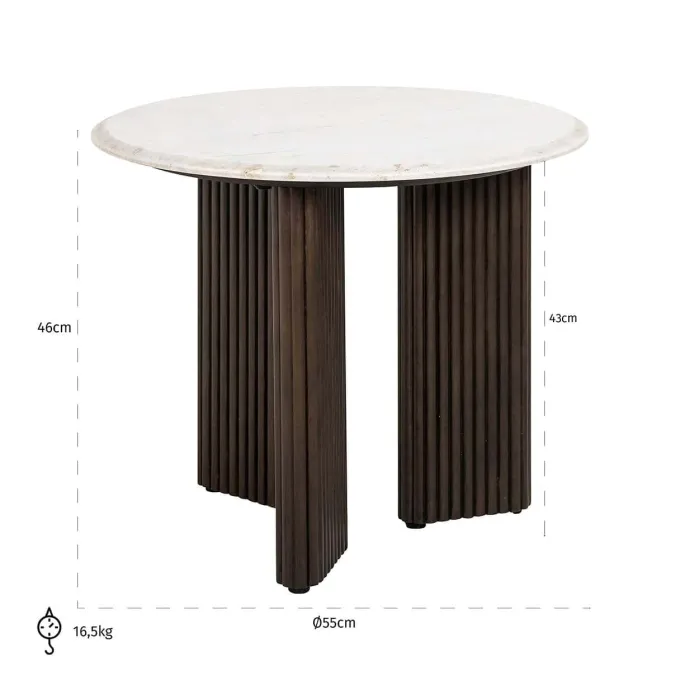 Richmond Interiors Bijzettafel Mayfield 55Ø