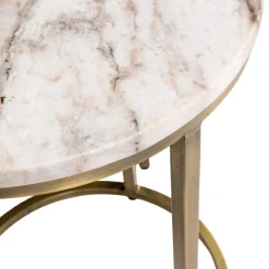 Richmond Interiors Bijzettafel Bottega Blush beige - Set van 2