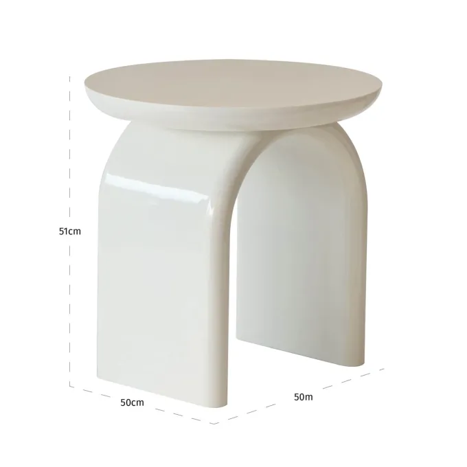 Richmond Interiors Bijzettafel Merrick coconut milk
