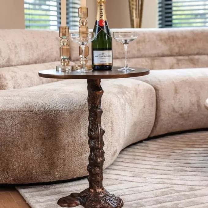 Richmond Interiors Bijzettafel Misty Bronze