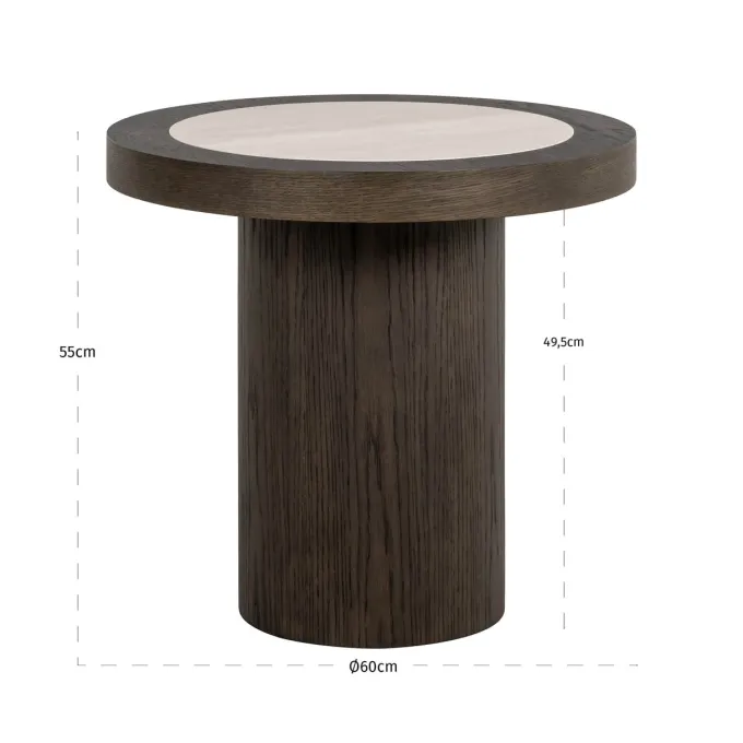 Richmond Interiors Bijzettafel Nando brown