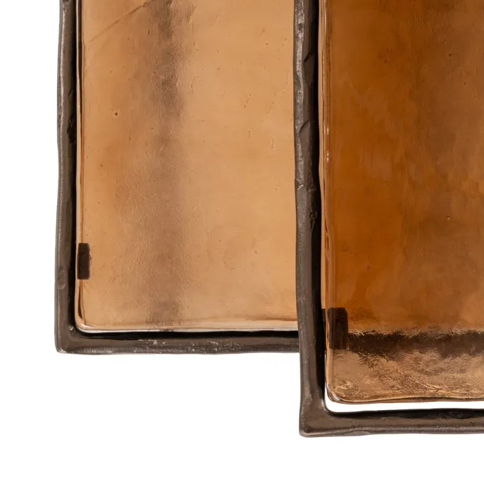 Richmond Interiors Bijzettafel Villano brons - Set van 2