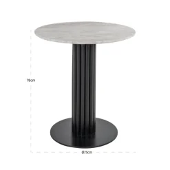 Richmond Interiors Bistrotafel Nyon Blush beige 75Ø