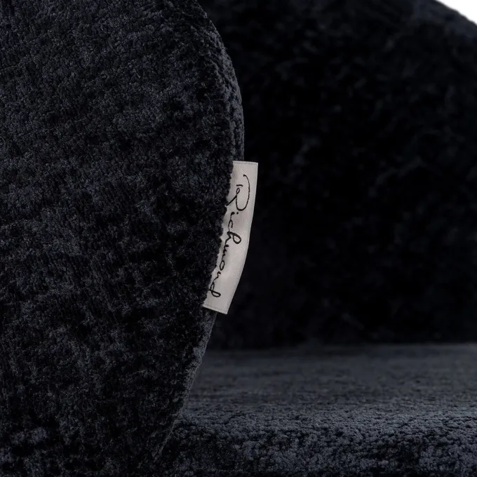 Richmond Interiors Counterstoel Savoy black chenille - Showroommodel