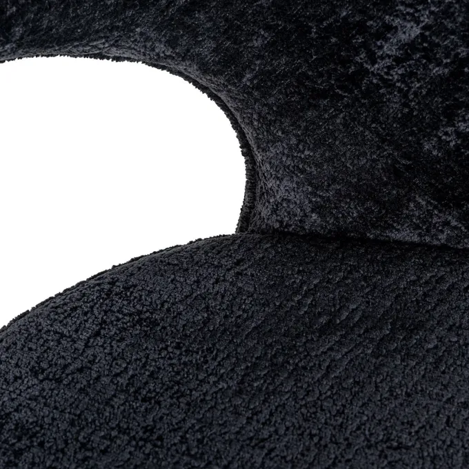 Richmond Interiors Counterstoel Savoy black chenille - Showroommodel