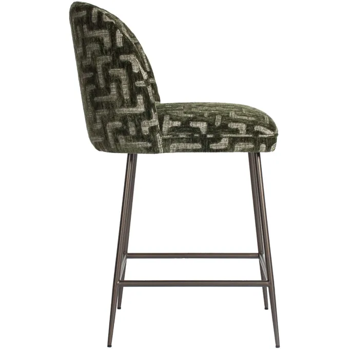 Richmond Interiors Counterstoel Pullitzer moss labyrinth