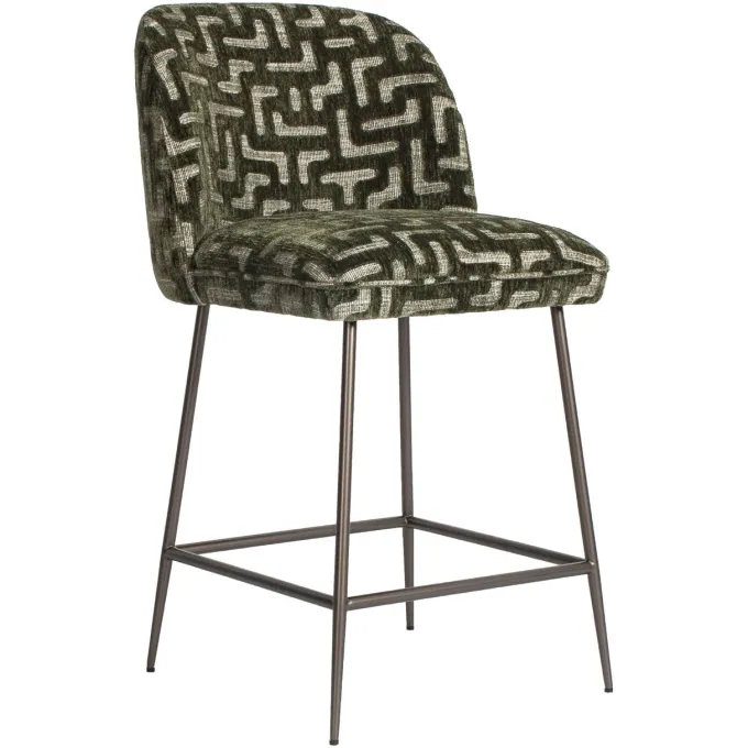 Richmond Interiors Counterstoel Pullitzer moss labyrinth