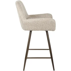 Richmond Interiors Counterstoel Linsey naturel chunky draaibaar - Set van 2