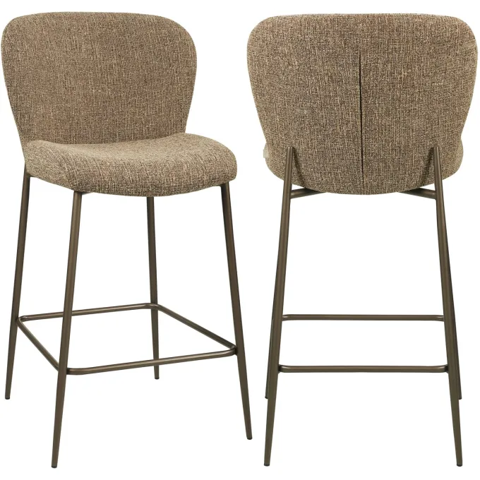 Richmond Interiors Counterstoel Odarby bruin tweed fire retardant