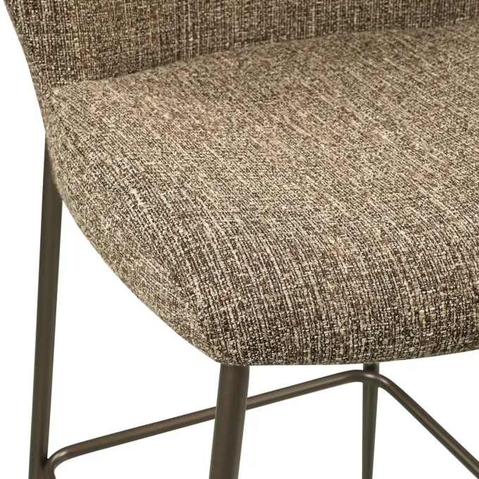 Richmond Interiors Counterstoel Odarby bruin tweed fire retardant