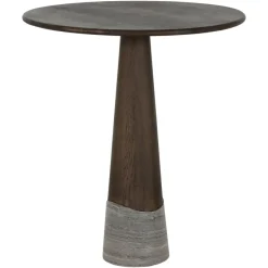 Richmond Interiors Countertafel Harper Smoked charchoal Ø81 cm