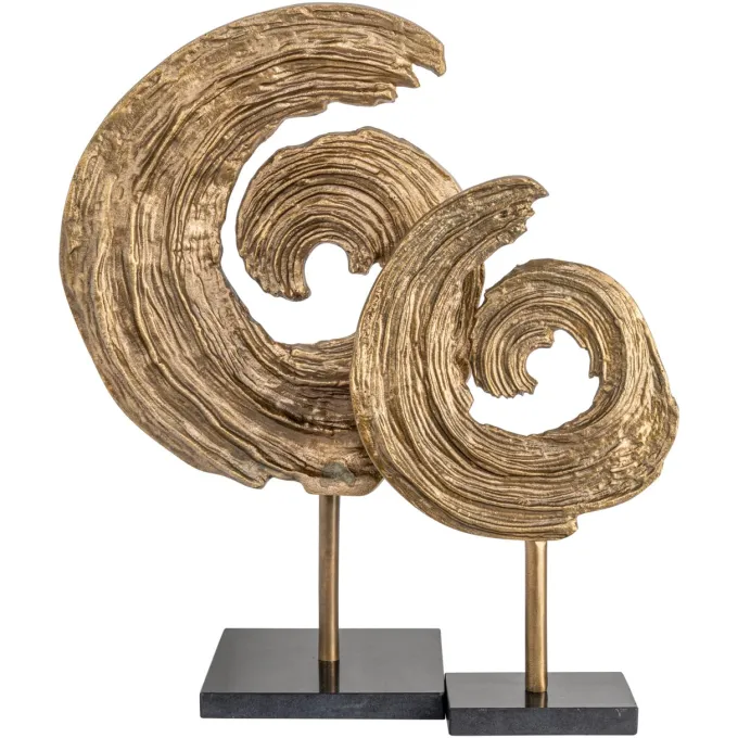 Richmond Interiors Decoratief object Swirl antiek brons
