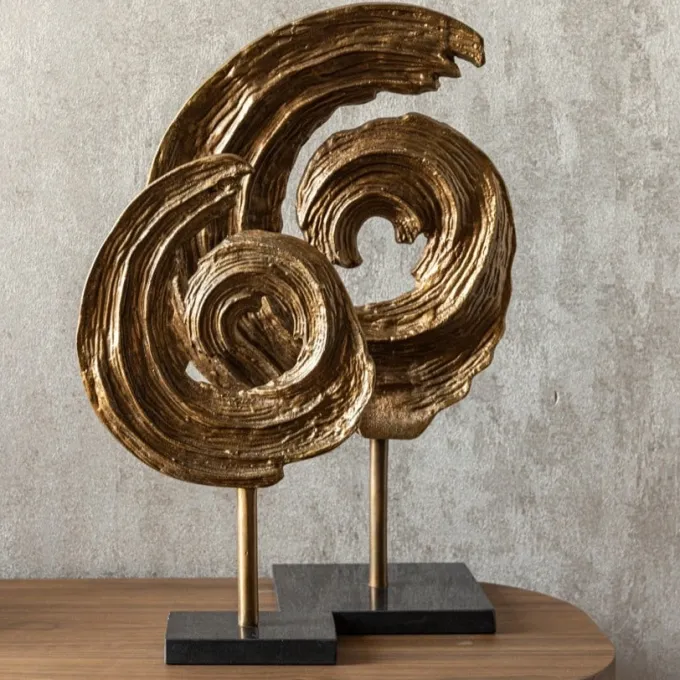 Richmond Interiors Decoratief object Swirl antiek brons
