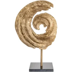 Richmond Interiors Decoratief object Swirl antiek brons groot