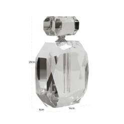 Richmond Interiors Decoratief object Khloe clear transparent perfume bottle