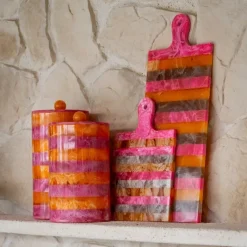 Richmond Interiors Dienblad Cindy roze/oranje – klein