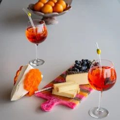 Richmond Interiors Dienblad Cindy roze/oranje - groot