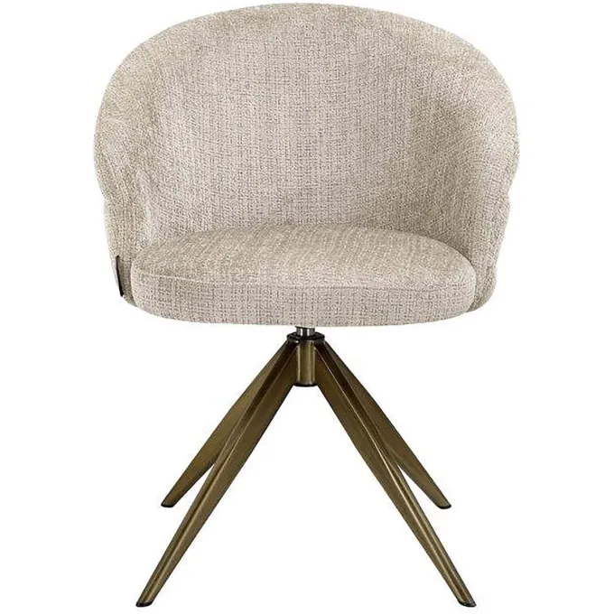 Richmond Interiors Draaifauteuil Zendaya Niagara 902 beige chenille
