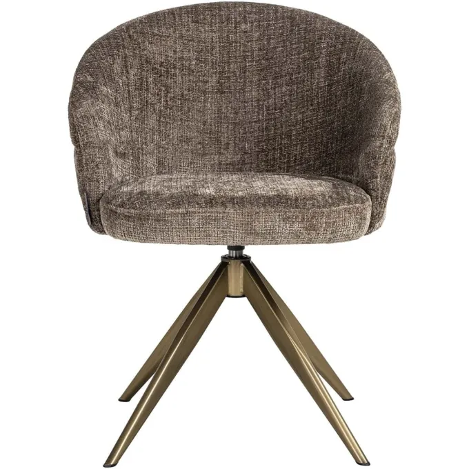 Richmond Interiors Draaifauteuil Zendaya Niagara 104 Stone Chenille