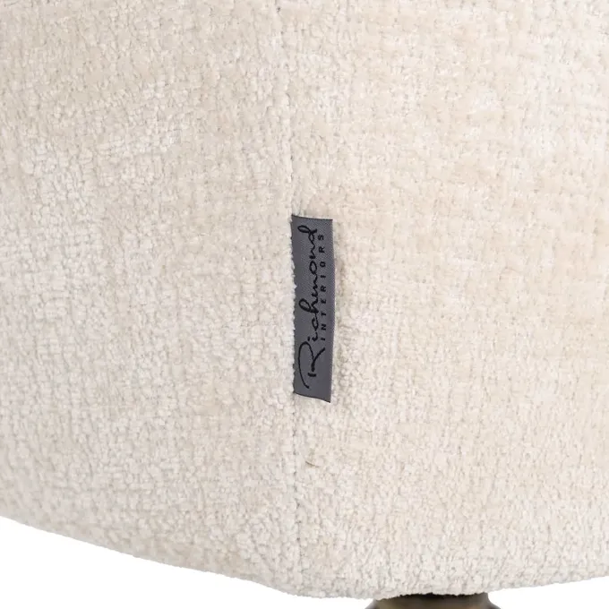 Richmond Interiors Draaistoel Aline white chenille