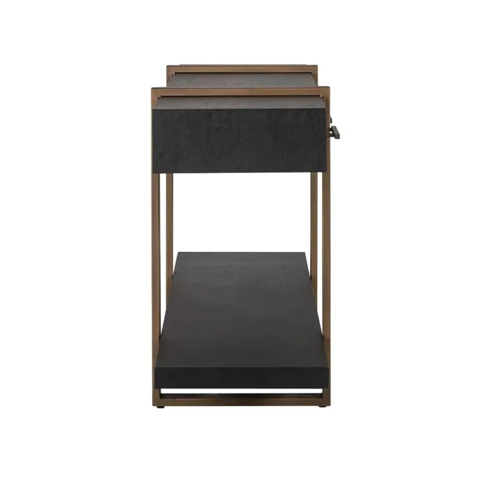 Richmond Interiors Dressoir Cambon 3-laden (Dark coffee)