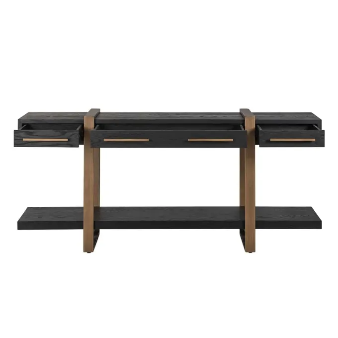 Richmond Interiors Dressoir Cambon 3-laden (Dark coffee)